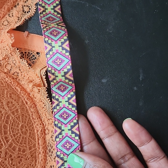 Secret Lace Women Orange Padded Bra size 34D - Picture 3 of 7